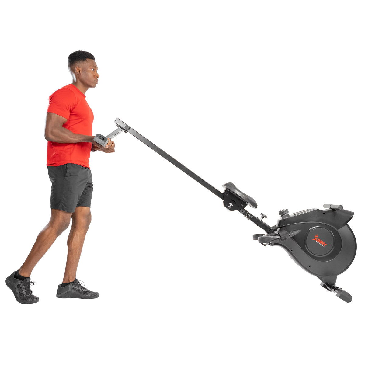 Smart Magnetic Rowing Machine with Extended Slide Rail T24174