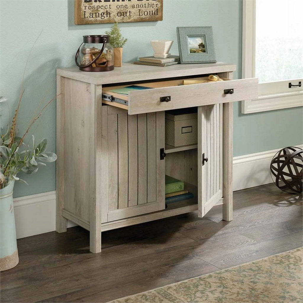 Executive Desk with Hutch and Accent Chest H428