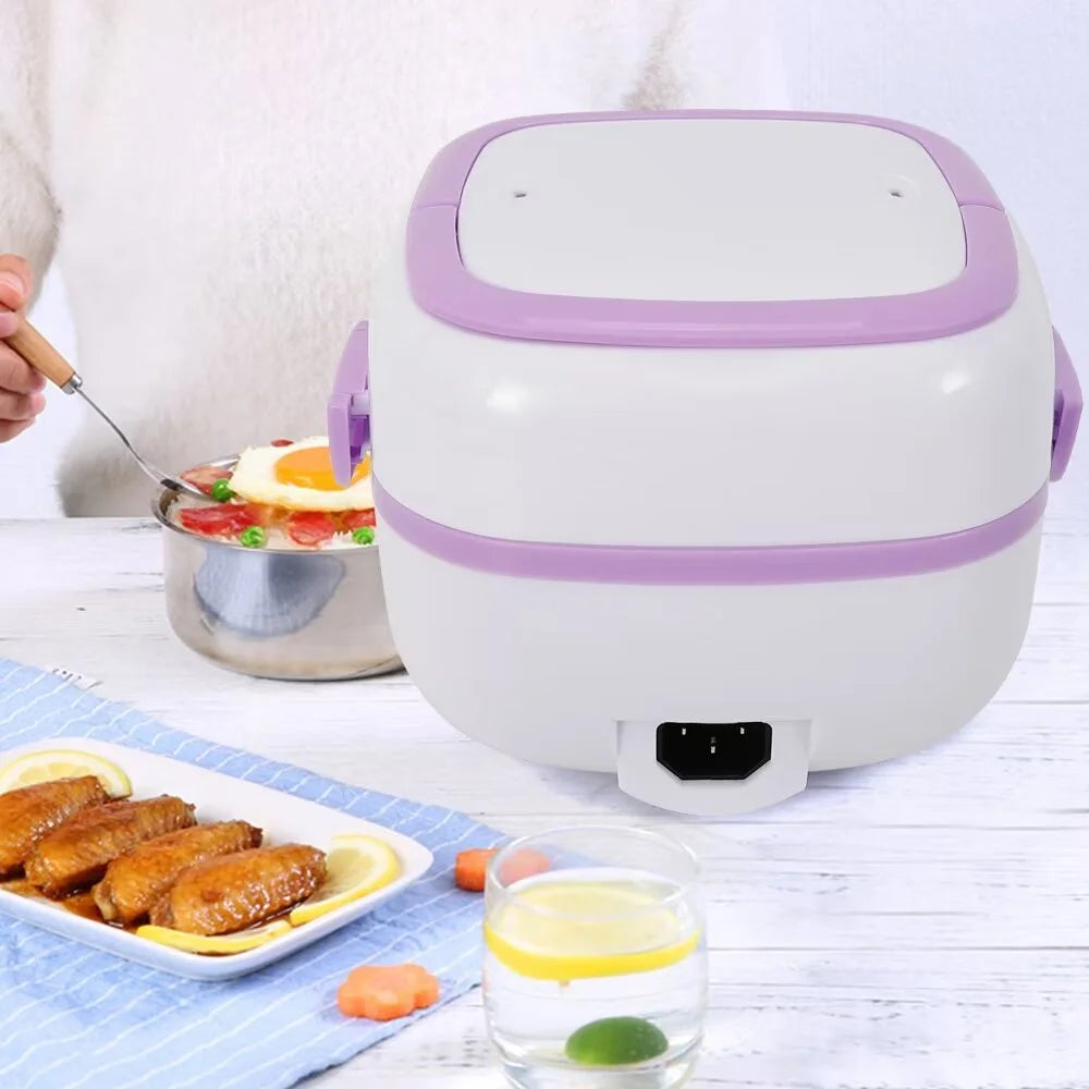 Portable Electric Lunch Box Food Heater 1L Stainless Steel G617