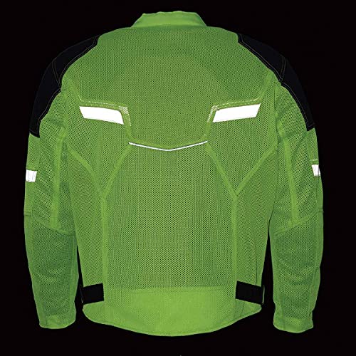 Black CE Armored Textile Motorcycle Jacket M4232