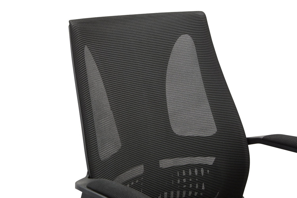 Black Reclining Ergonomic Mesh Office Chair with Lumbar Support K418