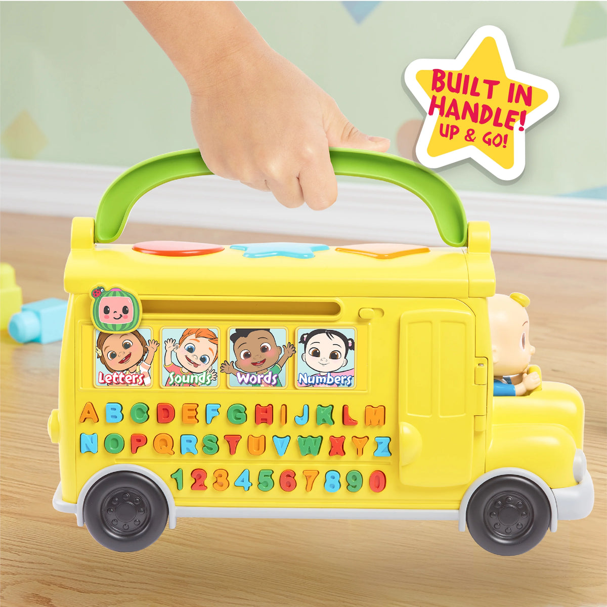 Musical Learning Bus Yellow School Bus Toy B7392