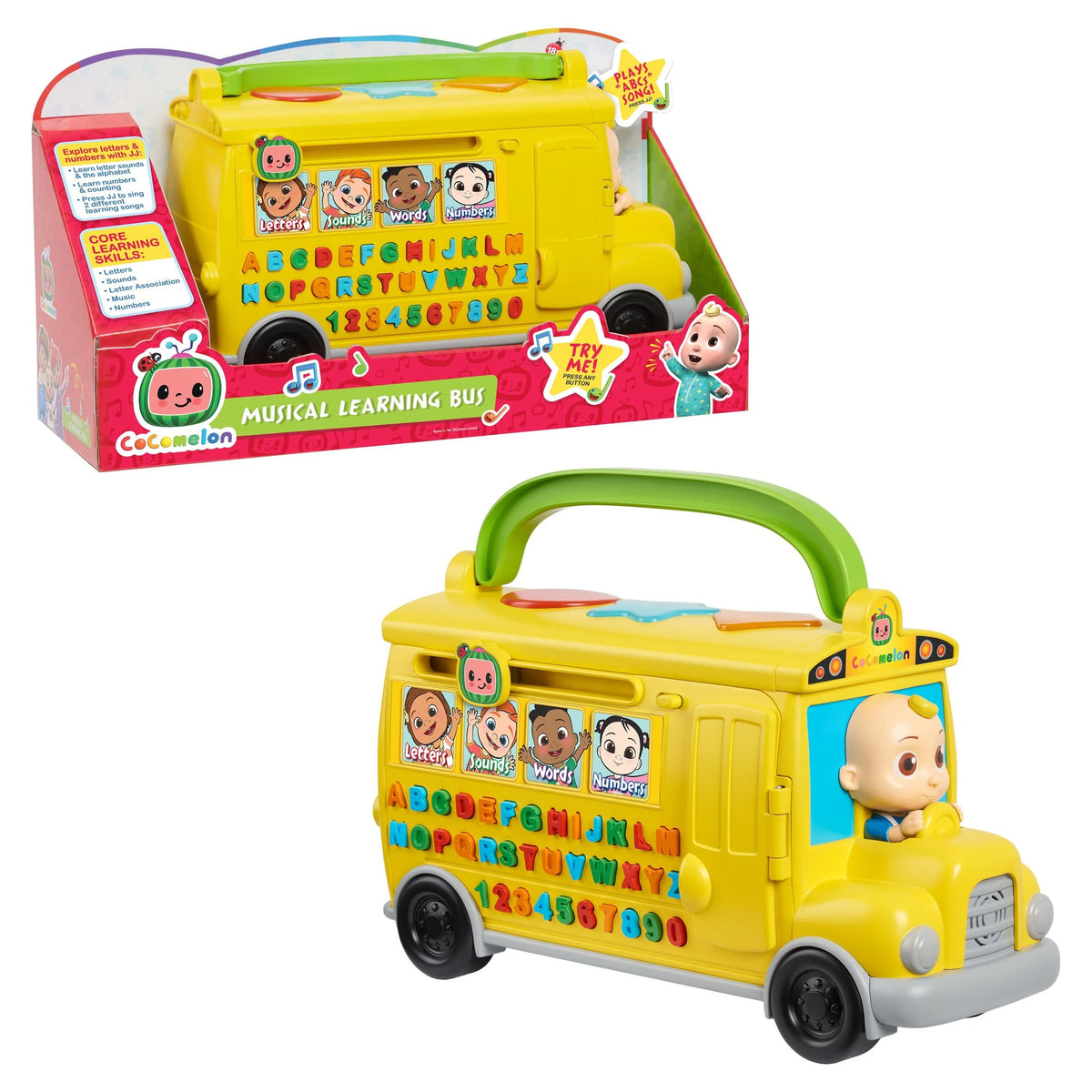 Musical Learning Bus Yellow School Bus Toy B7392