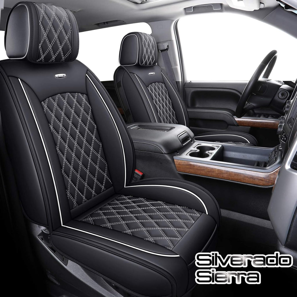 Black 2 Pc Front Seat Covers M522055