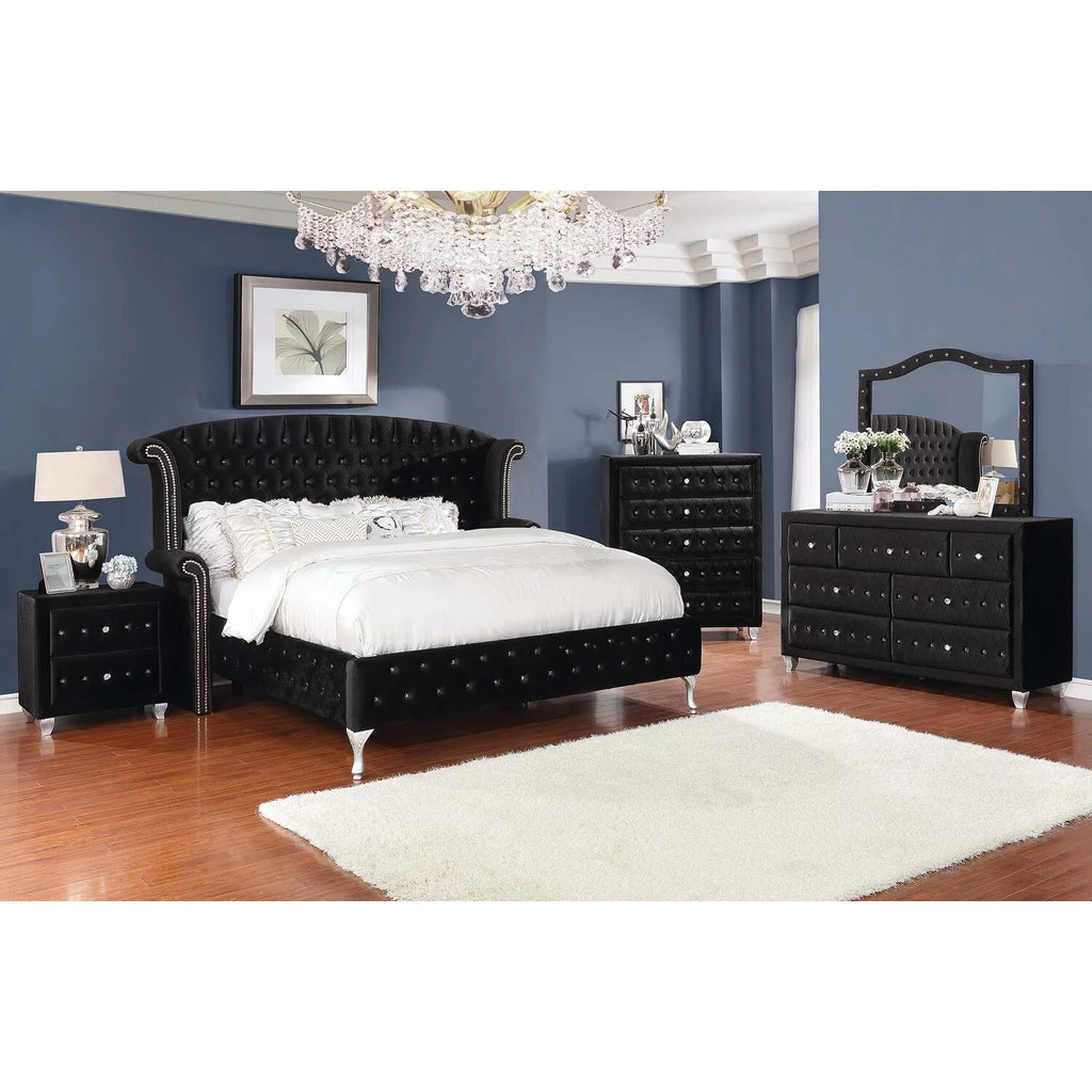 Black 4-piece Queen Bedroom Set B950252