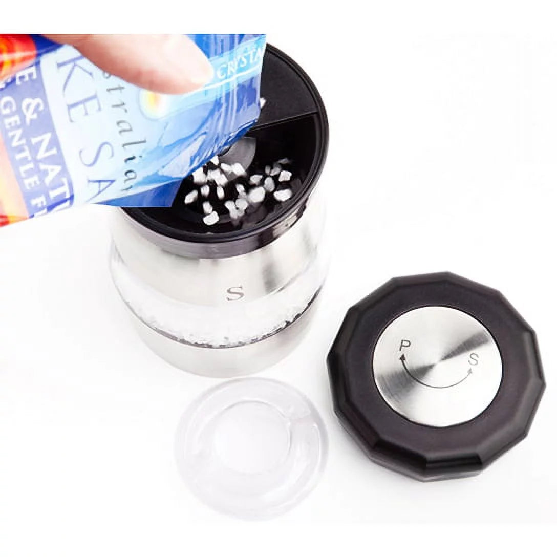 Salt and Pepper Mill and Grinder in Stainless Steel A24907