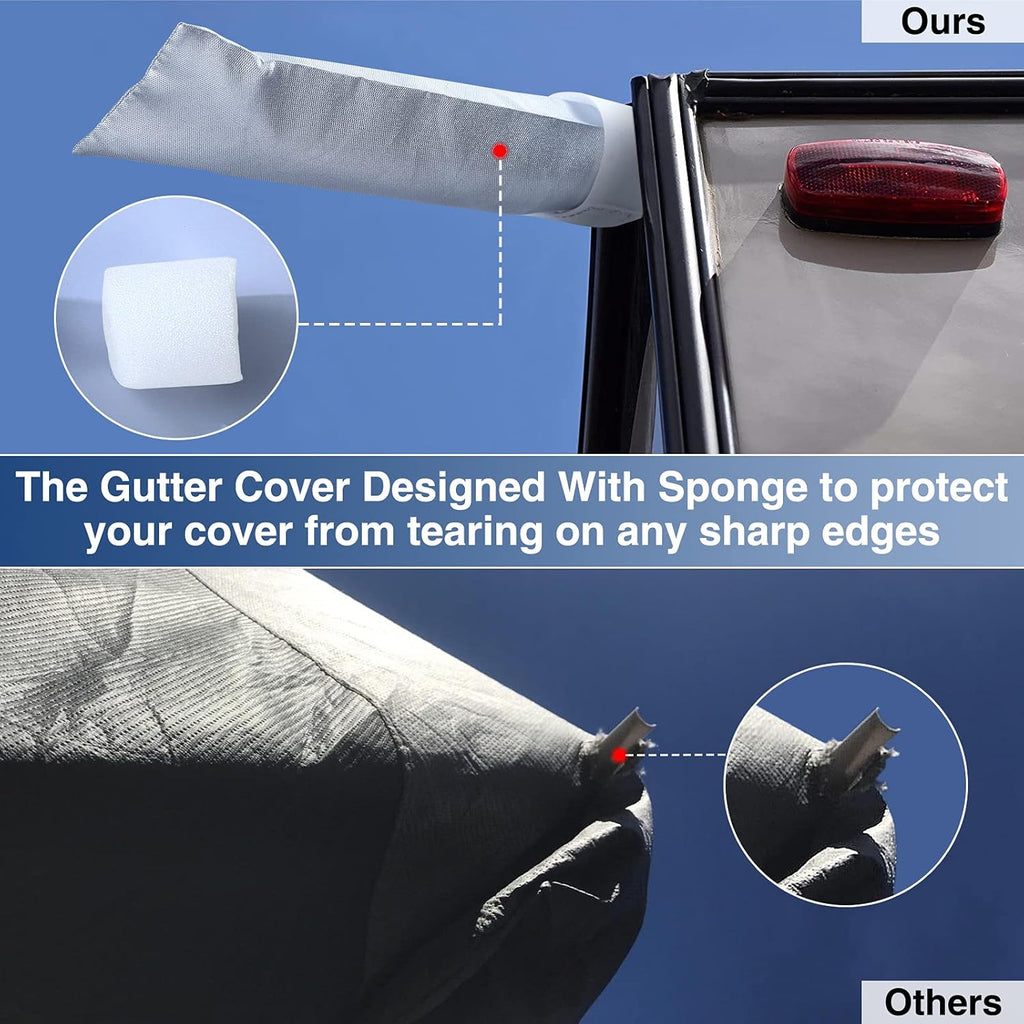 Waterproof 500D Travel Trailer Cover with 4 Tire Covers W965