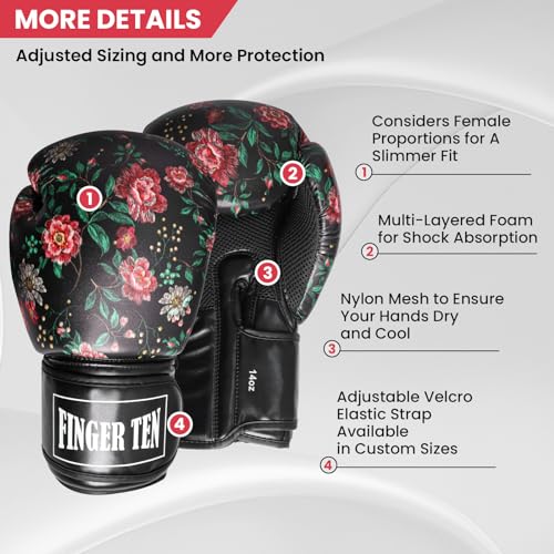 Black Leather Boxing Gloves C285