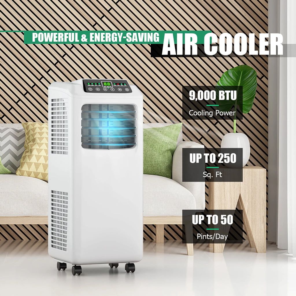 5500 BTU Portable Air Conditioner & Dehumidifier with Window Kit J48888