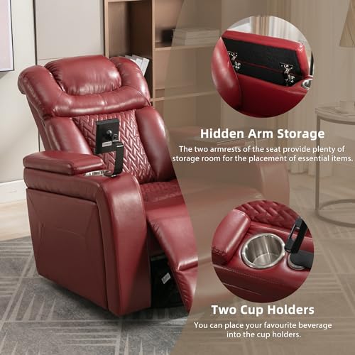 Electric Recliner Chair with USB Charge Port and Cup Holders V9739