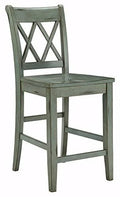 Set of 2 Blue Green Bar Stool M518695