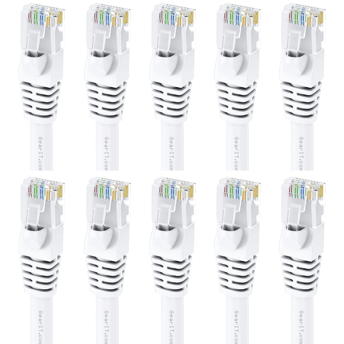 Cat 6 Ethernet Cable 6 ft 10-Pack Black U778