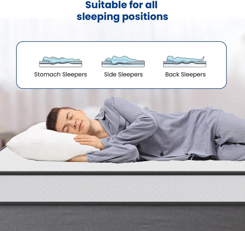 6 Inch Medium Firm Hybrid Twin Mattress J38438