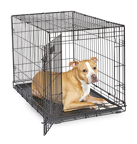 Single & Double Door Dog Crate with Leak-Proof Pan X759719