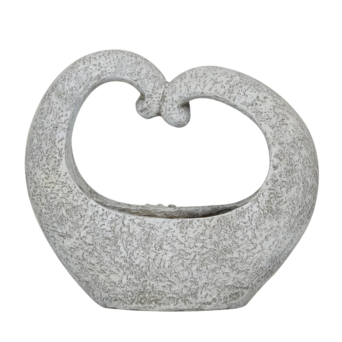 Gray Fiberglass Planter with Stone Mosaic Design G883664