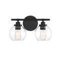 Matte Black 2 Light Bath H4472