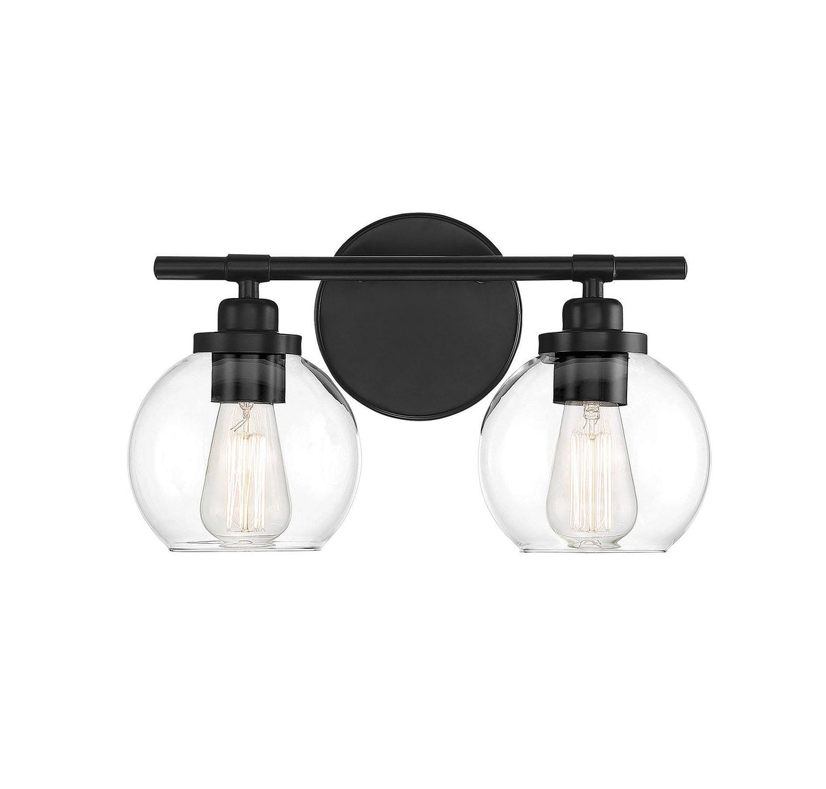 Matte Black 2 Light Bath H4472