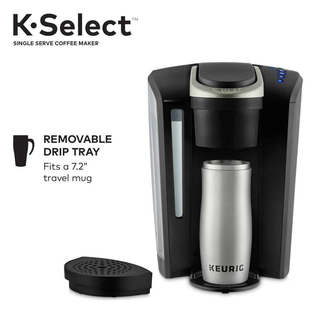 Single-Serve K-Cup Pod Coffee Maker with 12oz Brew Size, Matte Black U5746