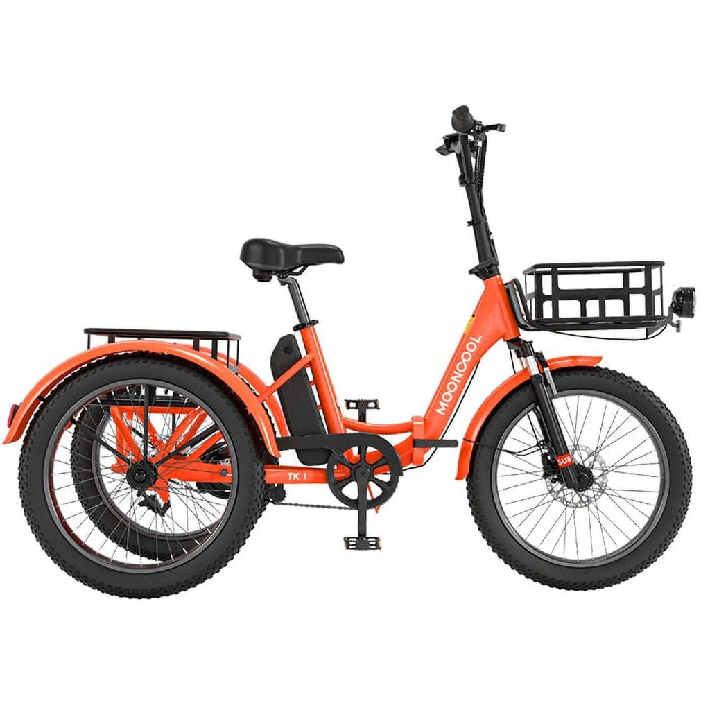 Electric Folding Tricycle with 500W Motor, 48v 14.5Ah Battery, 20*3in Fat Tires A967
