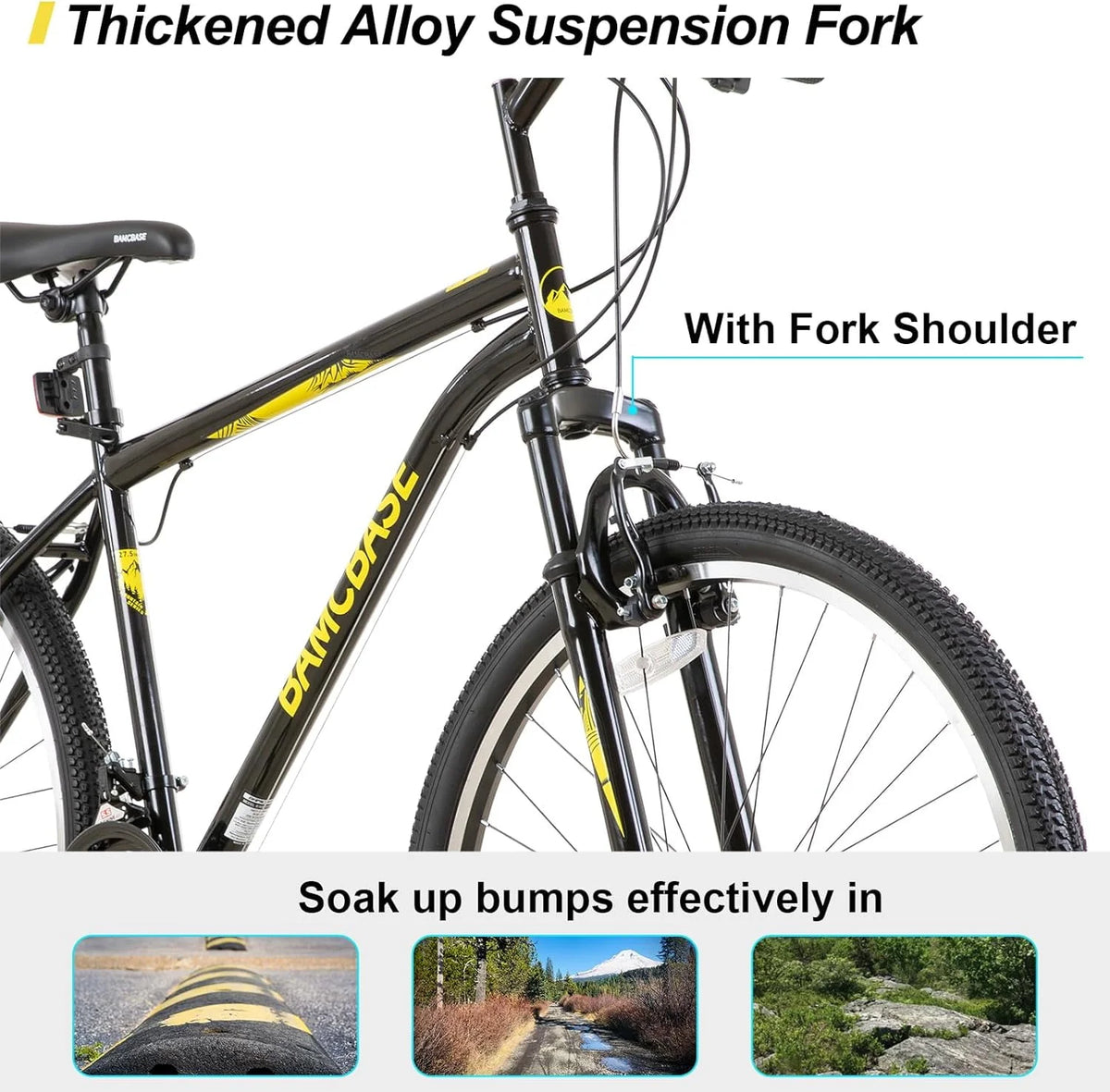 26 27.5 Inch Mountain Bike 21 Speeds Hardtail Bicycle R95066