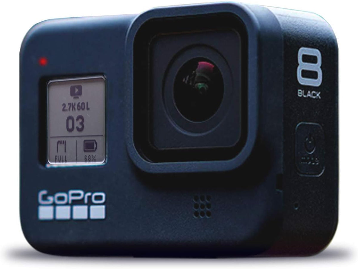 Black Waterproof 4K Action Camera with Accessory Kit B632350