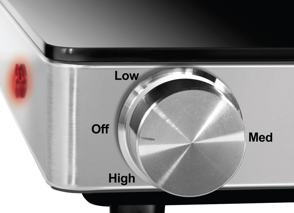 Compact Glasstop Warming Tray with Adjustable Temperature Control F180