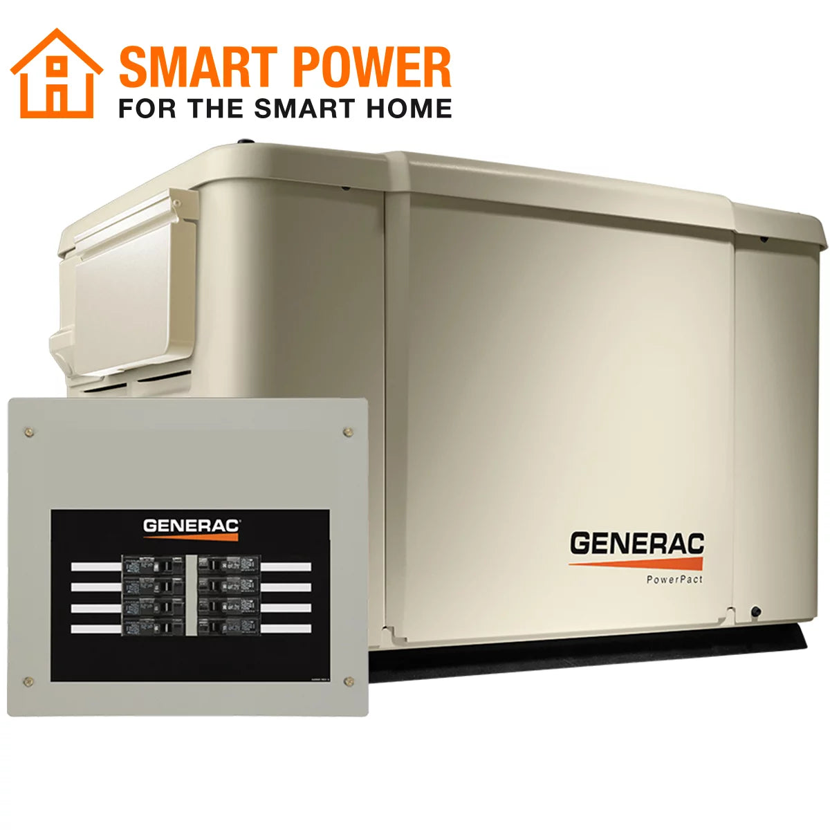 7500/6000 Watt Air-Cooled Home Standby Generator with Automatic Transfer Switch R2222