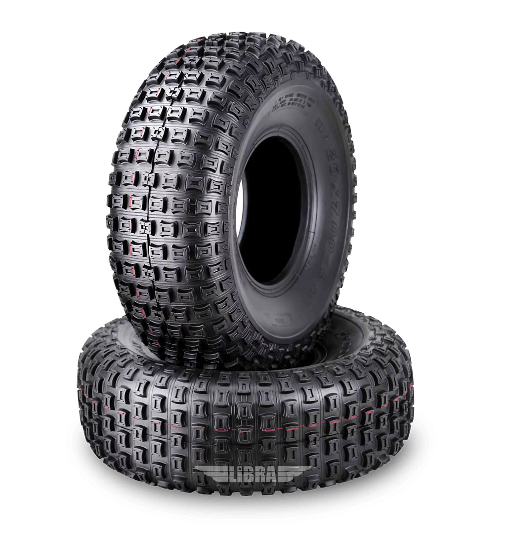 Set of 2 UTV ATV Tires 20x7-8 4PR A452