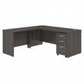 72W L Shaped Desk with Drawers Q255578