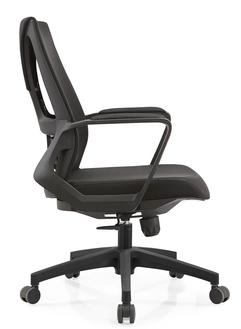 Black Reclining Ergonomic Mesh Office Chair with Lumbar Support K418