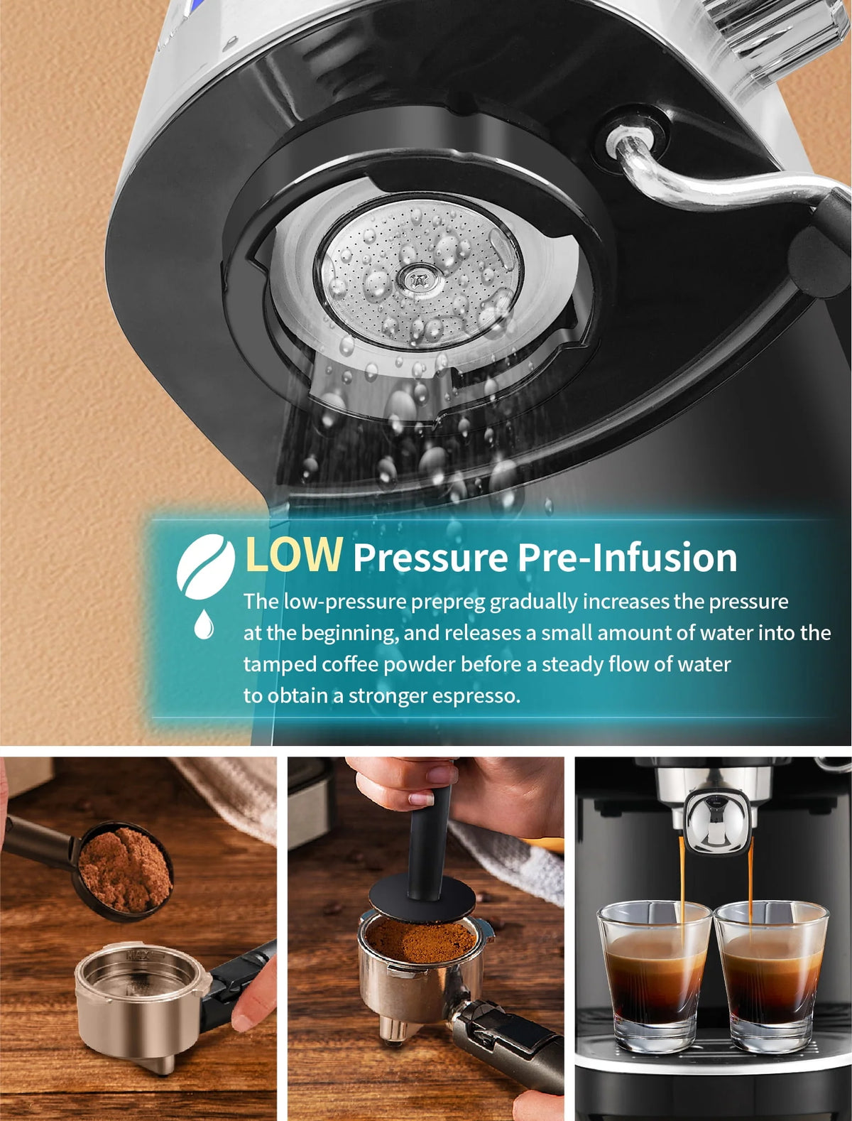 20 Bar Automatic Espresso Machine with Milk Frother V122677