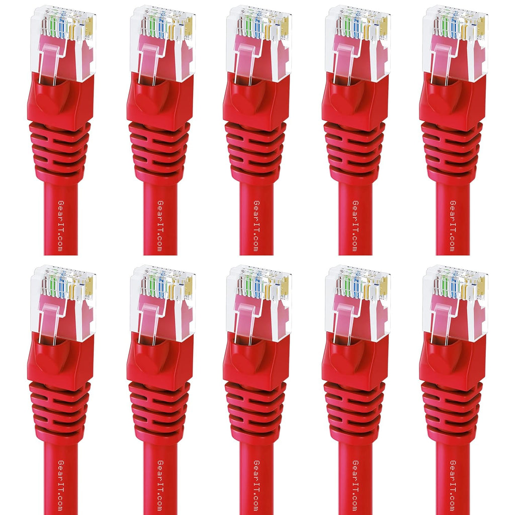 Cat 6 Ethernet Cable 6 ft 10-Pack Black U778
