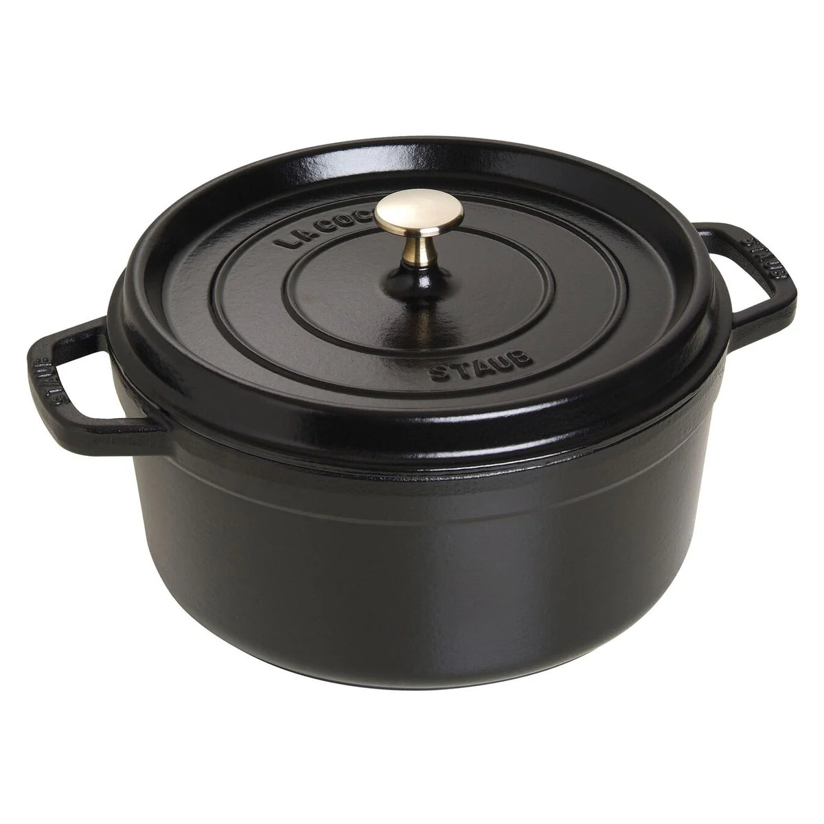 5.5 Qt. Cast Iron Round Dutch Oven in Black B2497