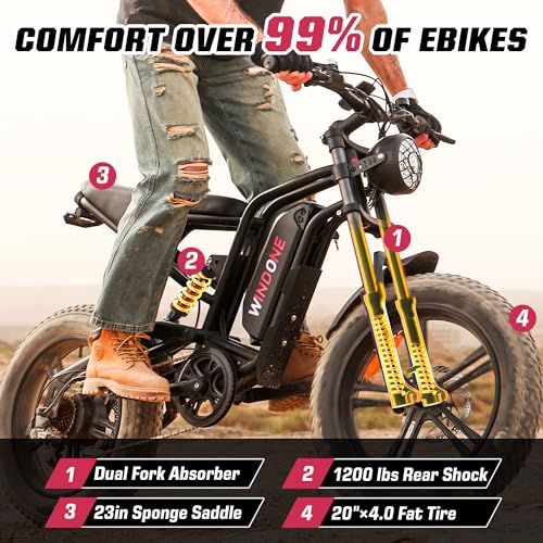 Electric Bike for Adults 48V 750W Peak 20" Fat Tires E8016