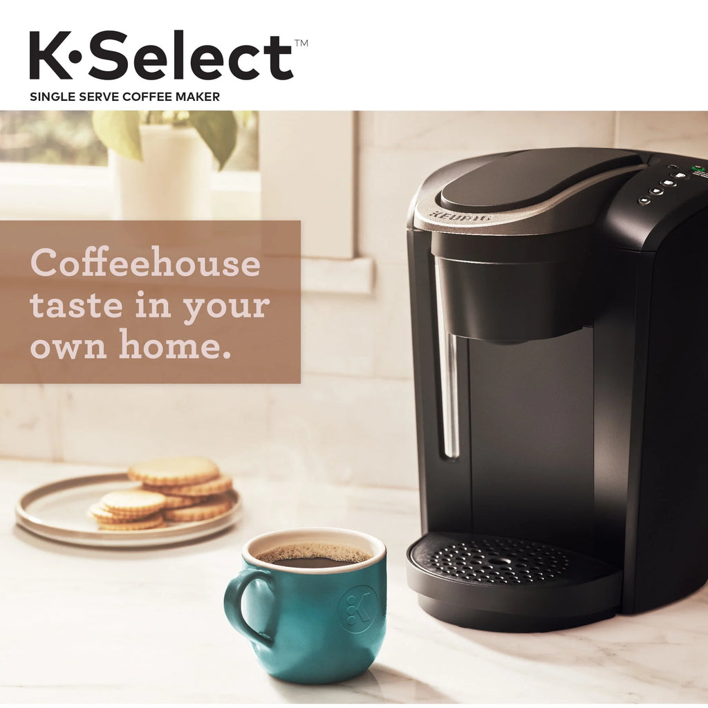 Single-Serve K-Cup Pod Coffee Maker with 12oz Brew Size, Matte Black U5746