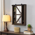 Dark Brown Mirrored Cabinet G88701