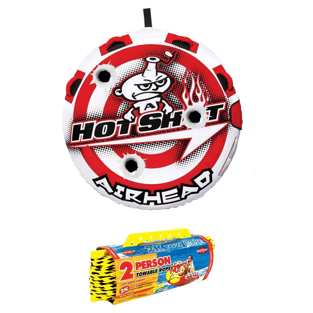 Inflatable Round Single Rider Towable Tube with Tow Rope K19250