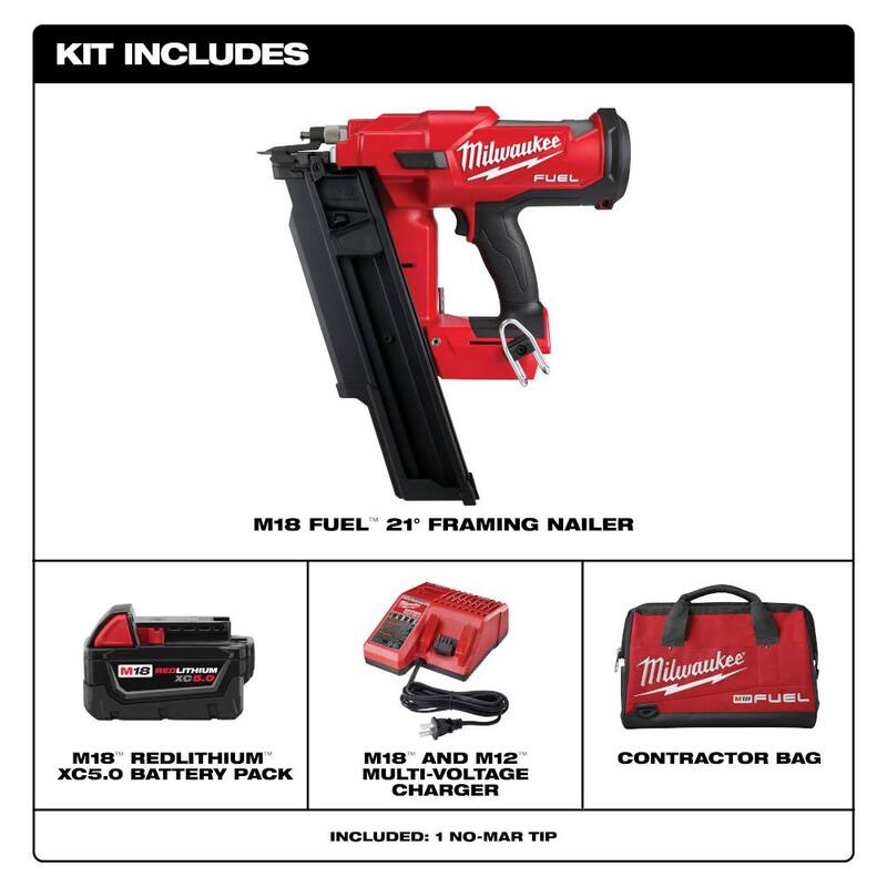 18-Volt Lithium-Ion Brushless Cordless Framing Nailer Kit G4748