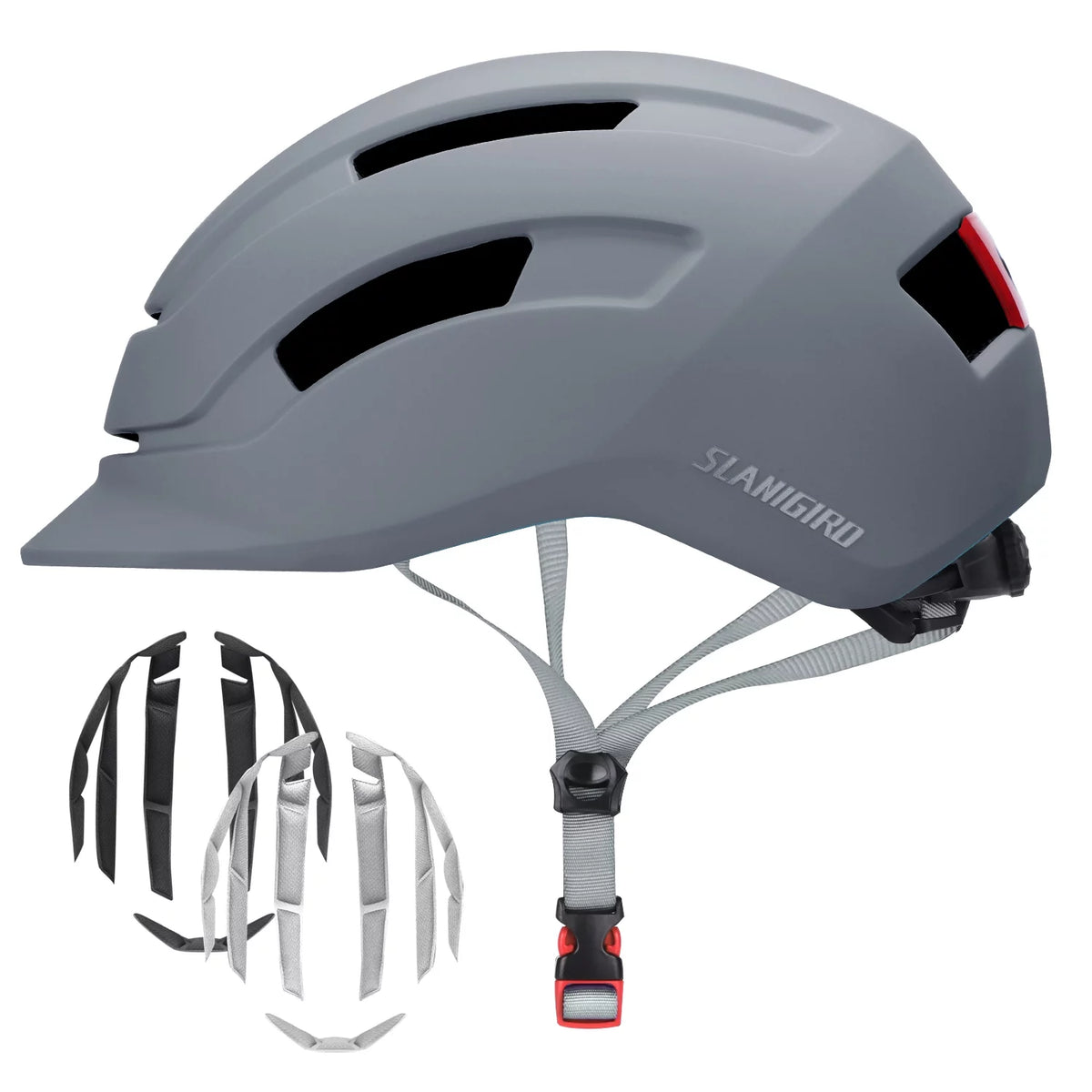 Adult Bike Helmet with Light Gray L992