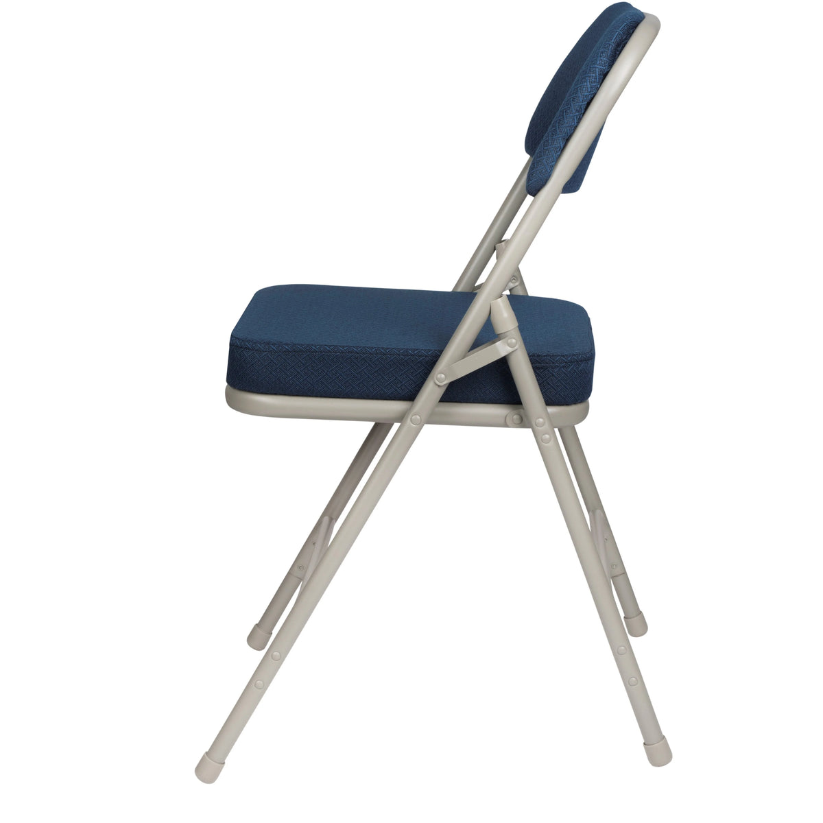 Blue Fabric Padded Folding Chair, Pack of 2 I54951