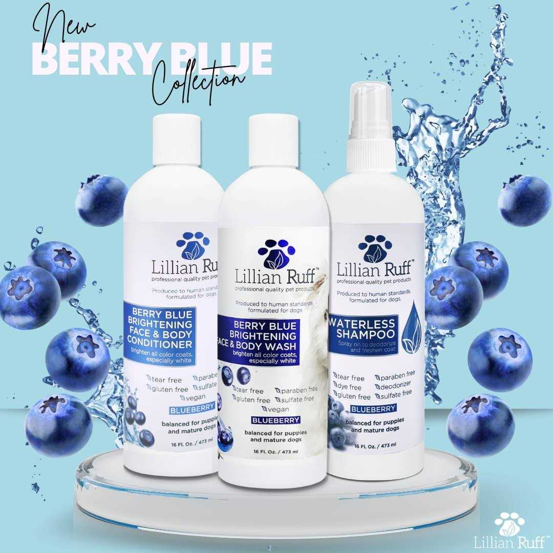Berry Blue Brightening Face and Body Wash for Dogs and Cats Q8632