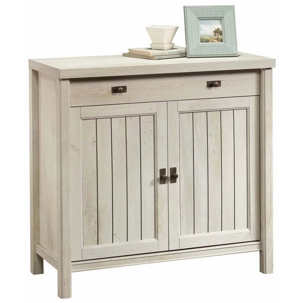 Executive Desk with Hutch and Accent Chest H428