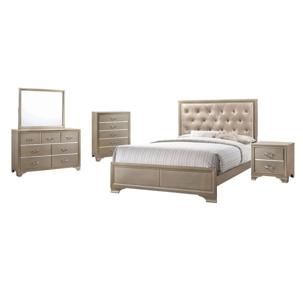 5 Piece Queen Wood Bedroom Set X6935