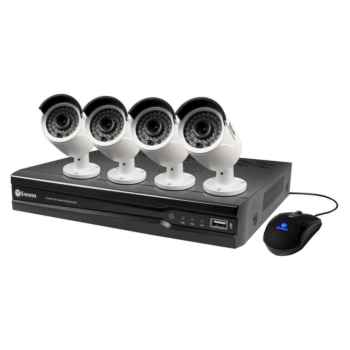 8-Channel 1080p NVR with 4 Cameras H3846