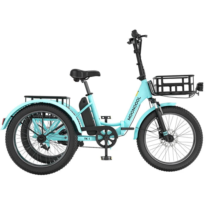 Electric Folding Tricycle with 500W Motor, 48v 14.5Ah Battery, 20*3in Fat Tires A967