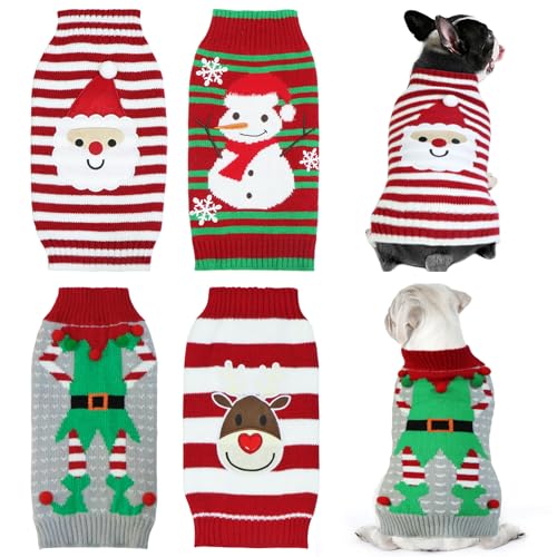 4 Pack Dog Christmas Sweater T535