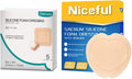 Silicone Foam Dressing 9"x9" 5 Packs, 6" x 6" High Absorbency Adhesive Sacral Foam Dressing P203