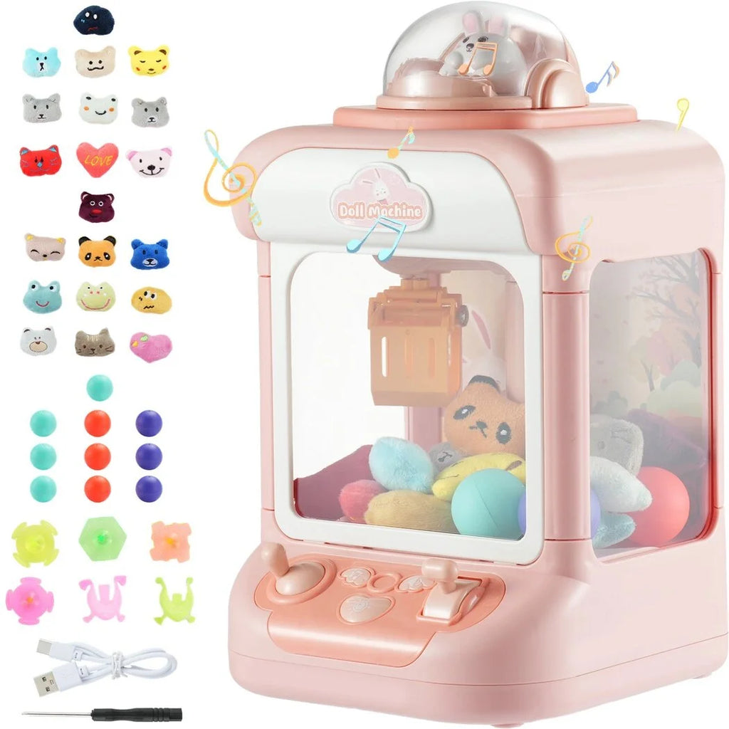 Children's Claw Machine with Plush Toys and Capsules Y64120