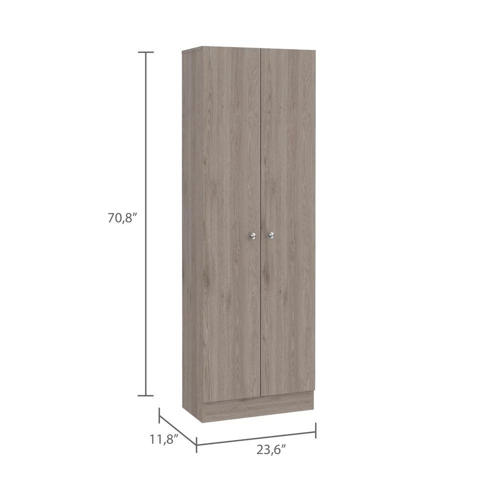 Light Gray Multistorage Double Door Cabinet V970847