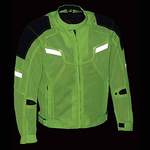 Black CE Armored Textile Motorcycle Jacket M4232